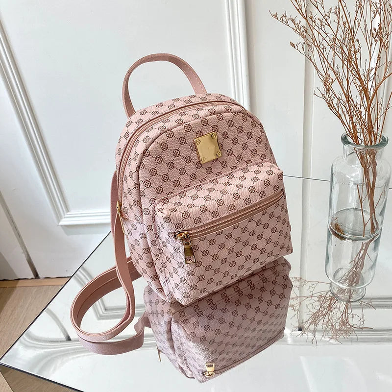 Women's Printed Mini Backpack 2025 Fall/Winter New Personality Everyday Small Coin Bag