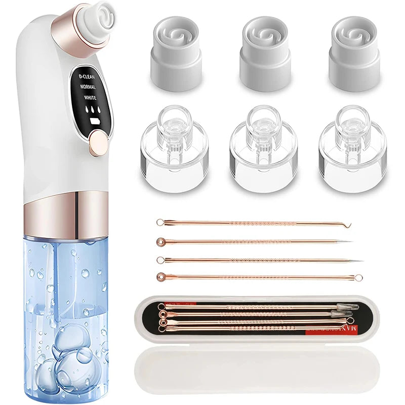 Electric Blackhead Remover Pore Vacuum Face Cleaner Pimple Acne Black Head Removal Water Cycle Black Dot Remove Cleasing Machine